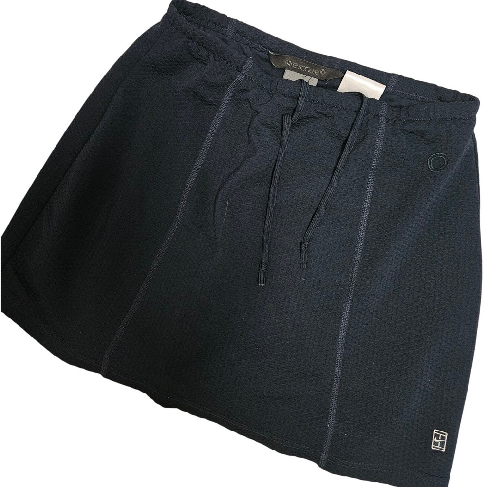 Nike Sphere Tennis Skort Womens Medium Navy Blue Athletic Skirt Built-In Shorts